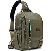 NICGID Sling Bags Chest Shoulder Backpacks, 12.5'' 13.3'' 14.1'' 15.6''Laptop Backpack Crossbody Messenger Bag Travel Outdoor