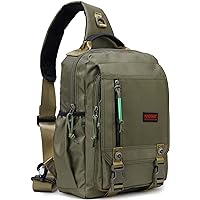 Amazon.com | Vanlison Crossbody Sling Bag Backpack for Men & Women Large  Fits 13" Laptop Tablets Blue | Casual Daypacks