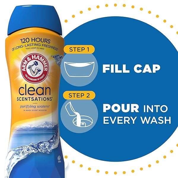 ARM & HAMMER IN-WASH SCENT BOOSTER, PURIFYING WATERS, 37.8 OZ