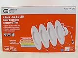 Commercial Electric 5/6 in White Integrated LED