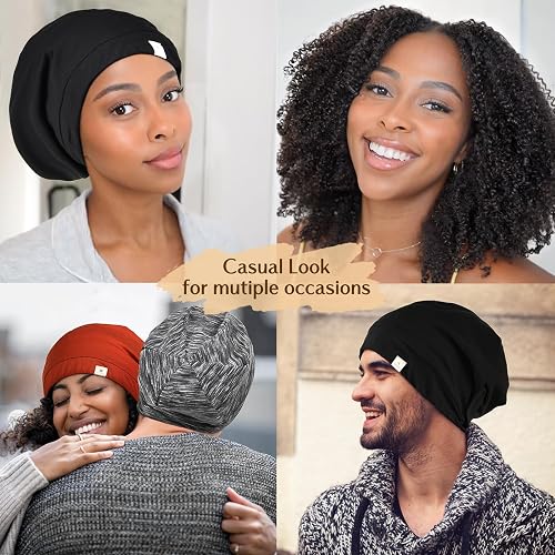 YANIBEST Slouchy Beanie Hat Satin Lined Sleep Cap Chemo  display picture 1