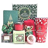 Christmas Gift for Women 2026, Bulk Xmas gifts, Holiday Gift Basket Set | Christmas Gift Basket with Snowflake Bracelet, Holiday Gift Baskets for Coworkers Teacher Mom Wife Friend, Christmas Tumbler