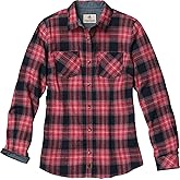 Legendary Whitetails Women’s Long Sleeve Plaid Flannel Button Up Shirt 100% Cotton