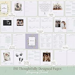 Lanpn My Pregnancy Journal Memory Book for First