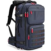 Gonex Travel Backpack, Large Carry-On Nylon Duffle Bag, 3-in-1 Convertible Laptop Bag for Men & Women, Durable for Work & Weekend Travel (Blue)