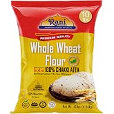 Rani Chapati Flour (100% Pure Whole Wheat Chakki Atta), For Making Roti &amp; Indian Breads 160oz (10lbs) 4.54kg Bulk ~ Stone Ground, All Natural | Vegan | No Salt or Colors | NON-GMO | Indian Origin