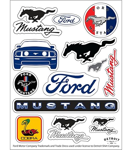Autocollant Vitre Arrière - Ford Mustang Cheval De Course - Champeno Signs, Vinyle Brillant