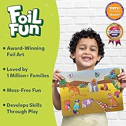 Skillmatics Foil Fun - Animals Mega Pack, No Mess
