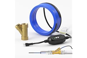 Upgrade in Pipe Heating Cable with Y-Fitting, CSA Certified Self-Regulating Heating Cable Inside Pipe for Easy Installation, 