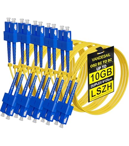 Amazon.com: FCD - 30M OS2 LC SC Fiber Optic Cable | Indoor