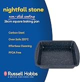 Russell Hobbs Square Baking Pan Roaster 26 cm Carbon Steel Blue Marble view 2