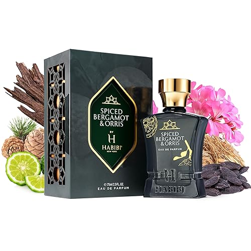 H HABIBI Spiced Bergamot Orris Perfume for Men – oz (75ML