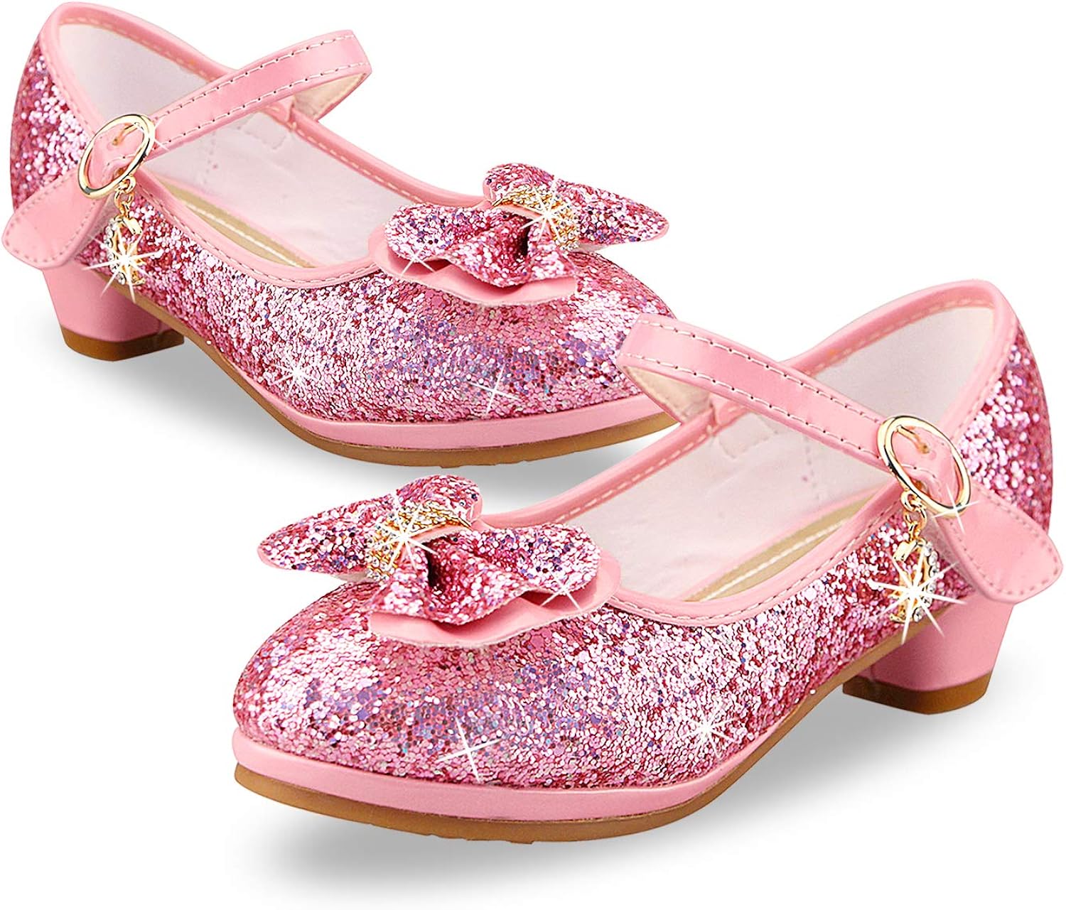 Scarpe per bambine e ragazze Scarpe con Paillettes da Ragazza Scarpe con Tacco  Alto da Principessa Décolleté per Bambini urban-earth.co.uk