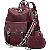 AGLOD Backpack Purse for Women PU Leather Back Packs Designer Ladies Shoulder Bag Fashion Faux Work Travel Handbags