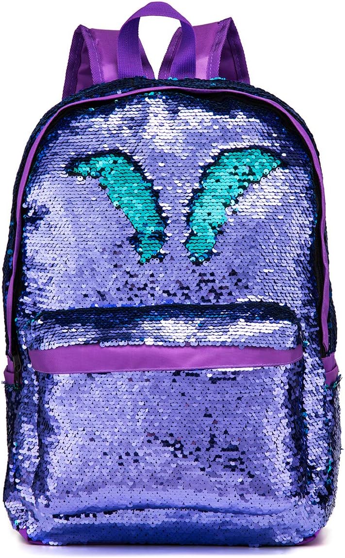 reversible sequin school backpack