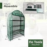 DIVCHI 4 Tier Greenhouse with Frame and Cover Outdoor Patio Garden view 5