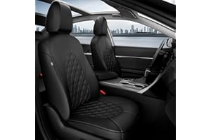 FEINEPRO for Toyota Camry Seat Covers 2018-2024, Custom Car Seat Covers Full Set, Waterproof Breathable Leather Seat Covers for Cars (Black, 2018-2024 Camry LE/SE/SE Nightshade)