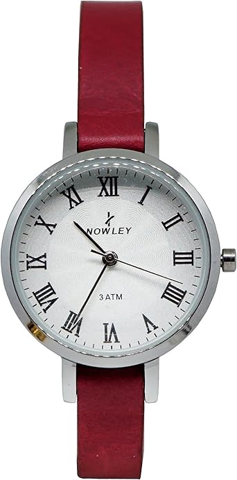 Reloj Mujer, Marca Nowley, Caja en Acero y Correa en Cuero ...