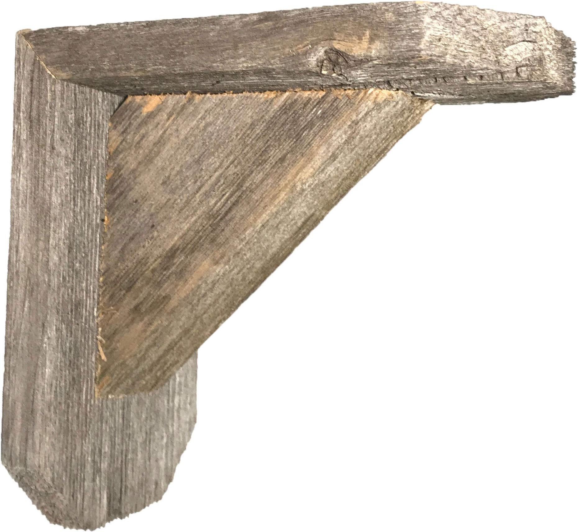 Barnwood Decor of OKC | Farmhouse Corbels for Door Way Corners, Counter Top, Shelves | 100% Authentic Reclaimed Weathered Wood