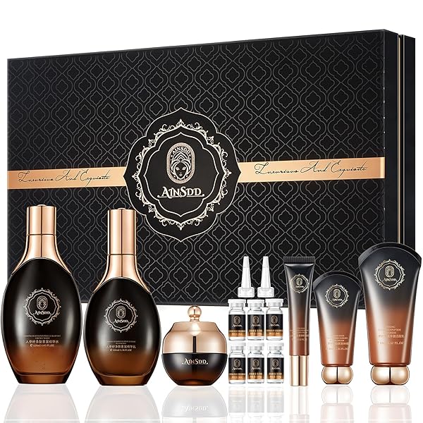 ANTI-AGING SKIN CARE SET,12PCS FACE CARE KIT WITH CLEANSER, TONER,SERUM,FREEZE-DRIED POWDER, EYE CREAM,FACE CREAM & BB CREAM | DEEP HYDRATION,FIRMING & BRIGHTENING SKINCARE GIFT SET FOR WOMEN
