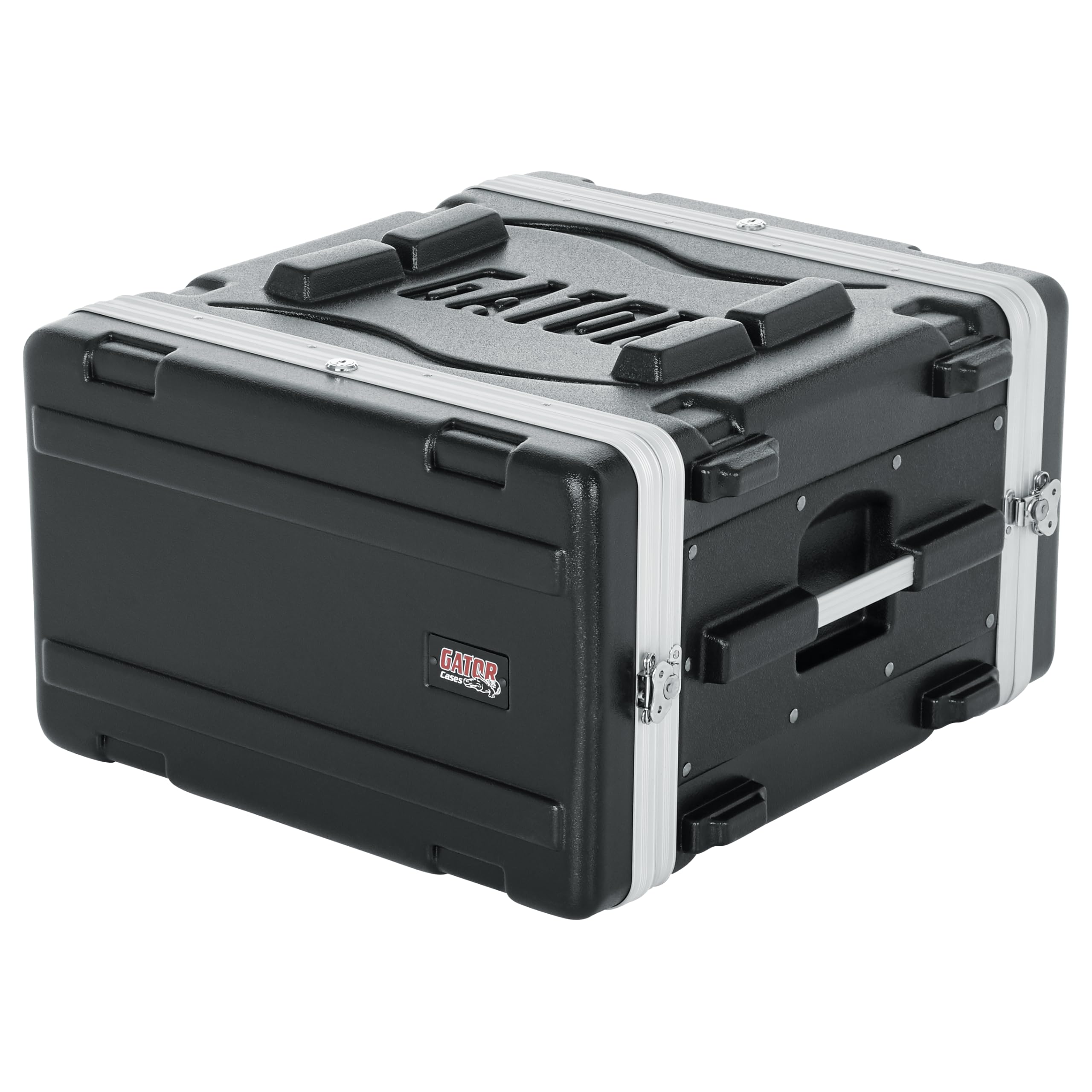 Gator Molded PE 6U 19.25 inch Deep Rack Case with Front / Rear Rails and Locking