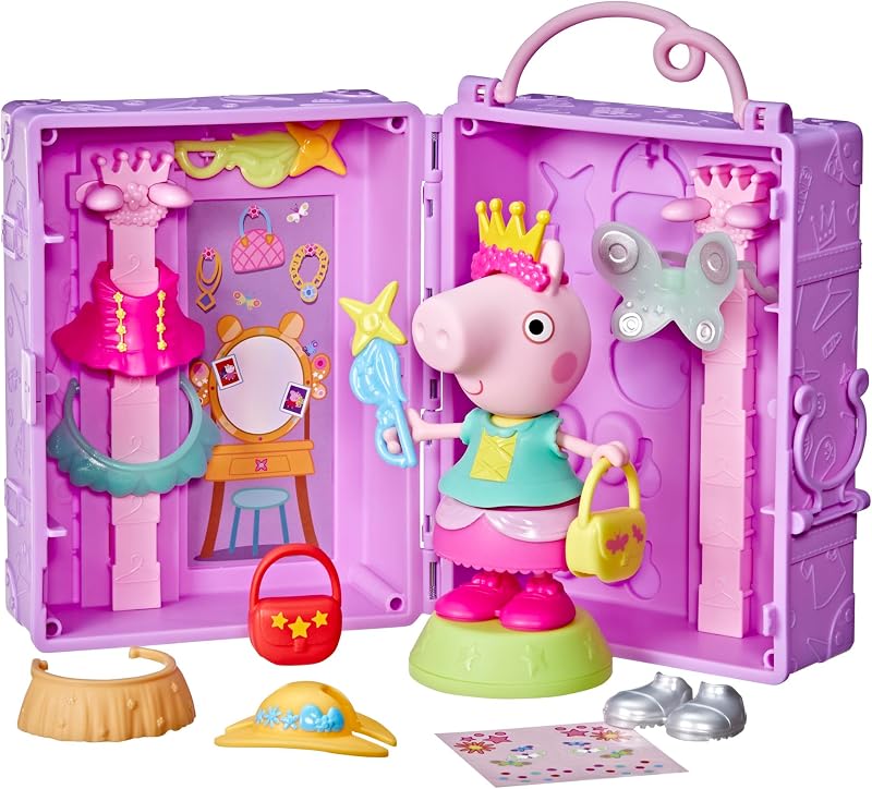 Peppa Pig Dress-Up Wardrobe Playset Pink Brand Peppa Pig 15 cm Figure