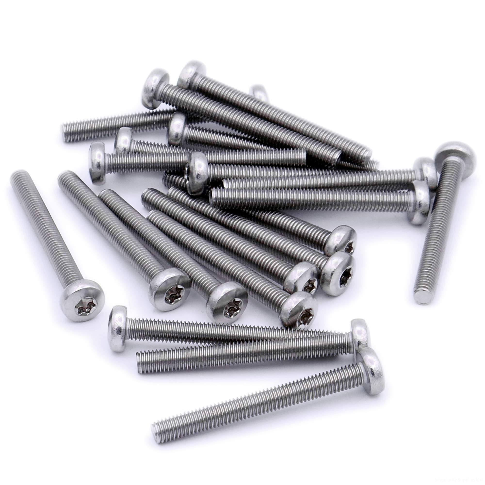 M6 (6mm x 22mm) TX Pan Machine Screw (Bolt) - Stainless Steel (A2) (Pack of 20)