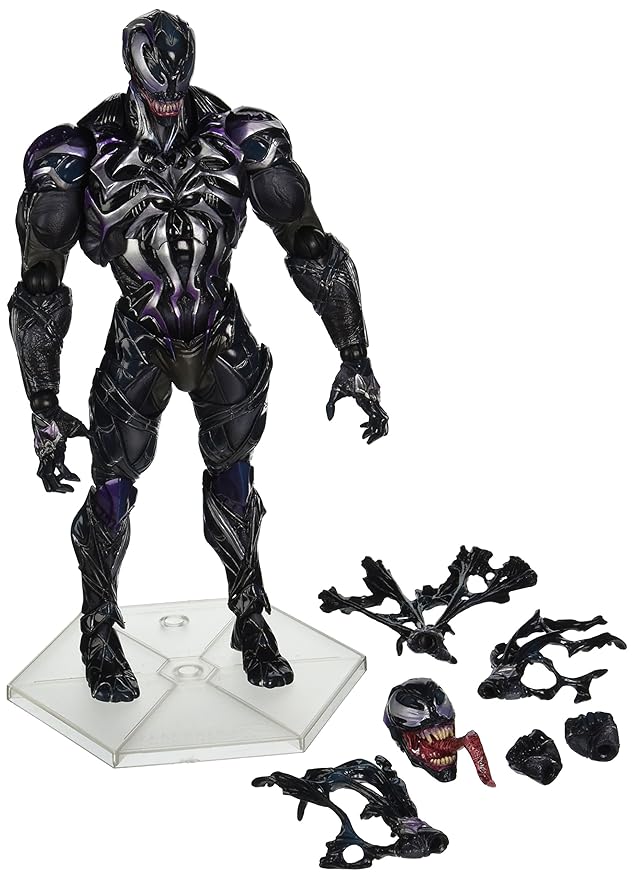 Marvel Comics MAY158200 Universe Variant Play Arts Kai Venom Action Figure Toy, MultiColored, 8