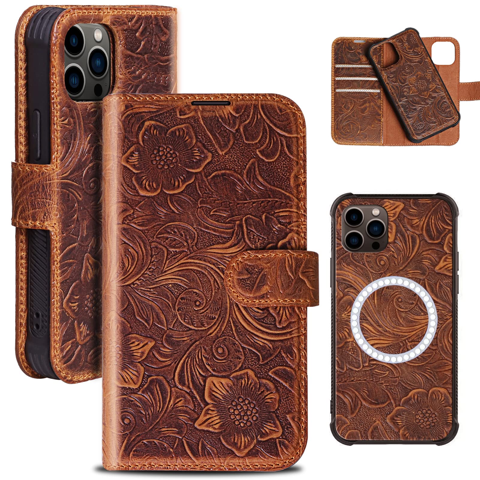 RMAWRAD Wallet case for iPhone 13 pro Max Real