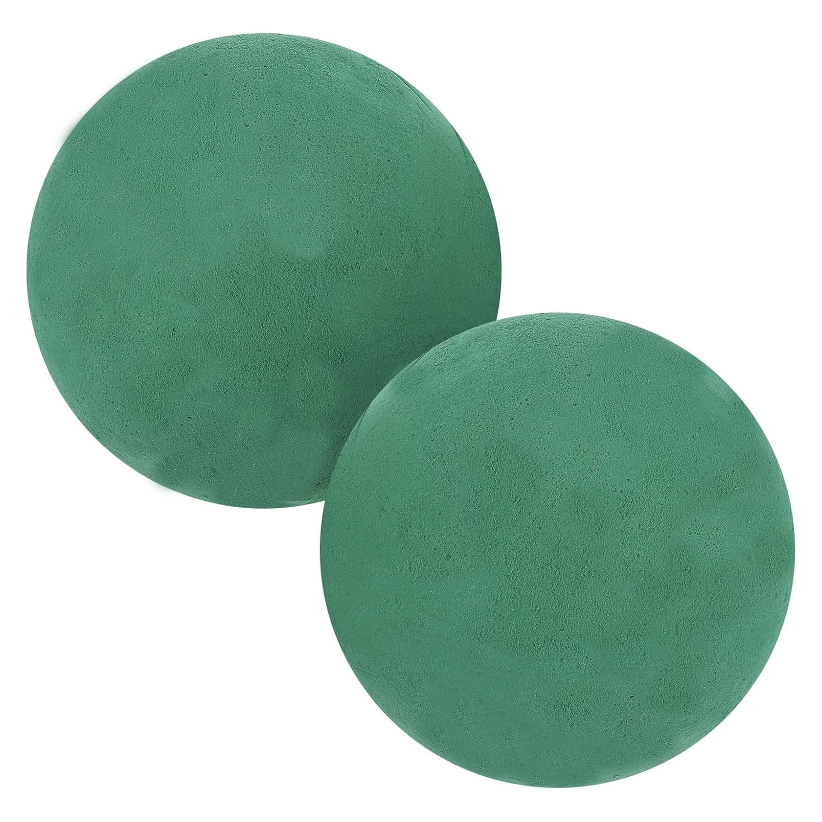 Photo 1 of FERVORSOFT Floral Foam Balls, 4 Pcs 3.54'' Flower Foam Sphere for Floral Arrangements, Wedding & Home Decor, Wet & Dry Green Plant Foam for Fresh & Artificial Flowers