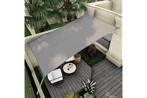 Vexoria Sun Shade Sail Canopy, 16' x 20' Rectangle 95% UV Block Shade Cover for Outdoor, Backyard Patio, Lawn, Garden, Sandbox Carpor Light Gray