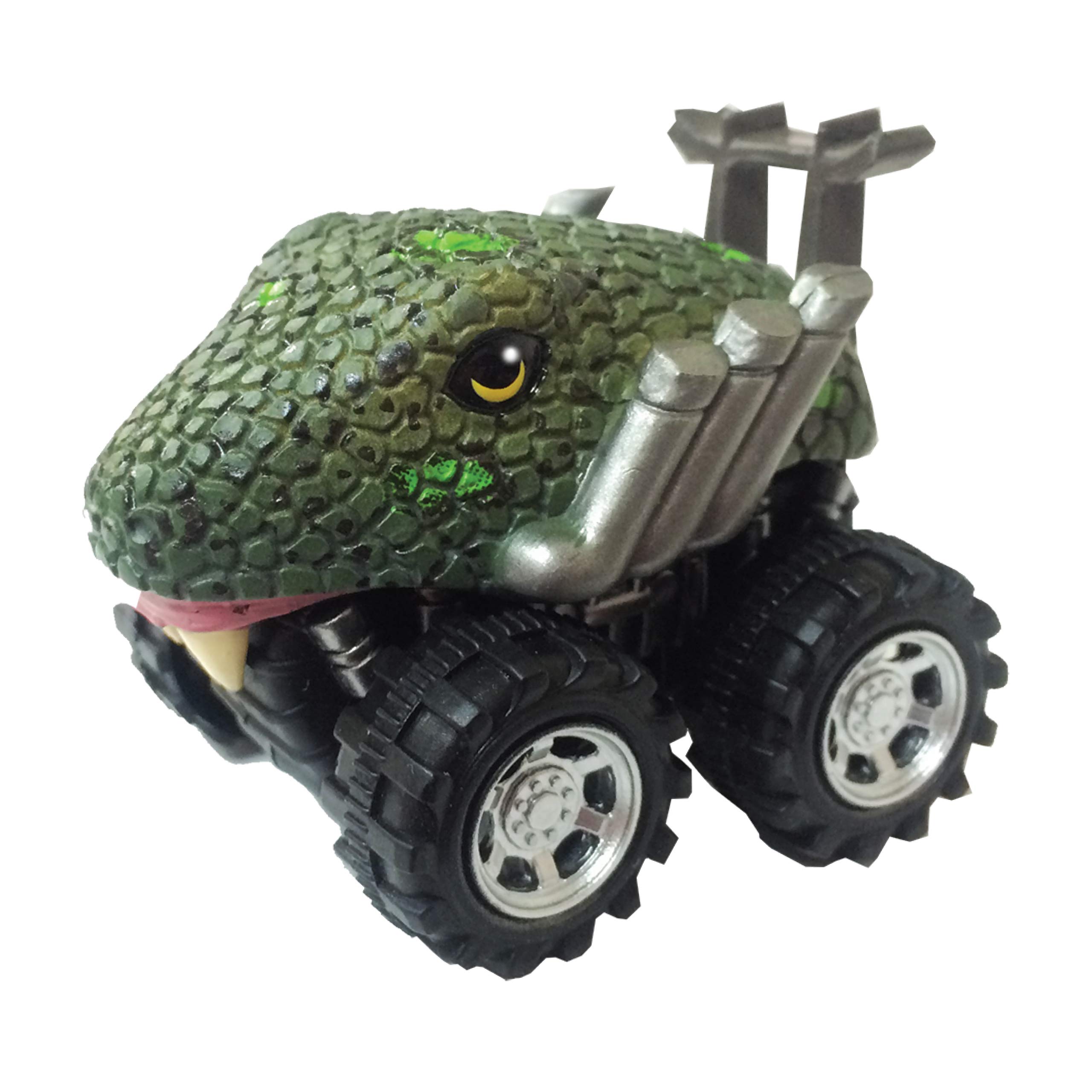 Wild Zoomies - Snake from Deluxebase. Friction powered toy monster trucks with cool animal riders, great Snake toys for boys and girls