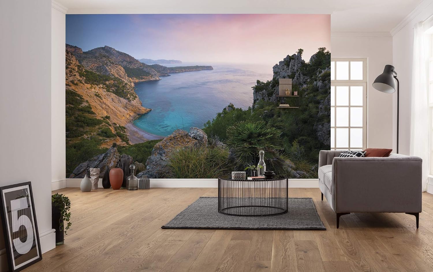 Komar Emerald Cove SHX8-029 Non-Woven Photo Wallpaper XXL Decoration Nature Landscape Bedroom Living Room Office Hallway Size 400 x 250 cm (Width x Height) Multi-Coloured