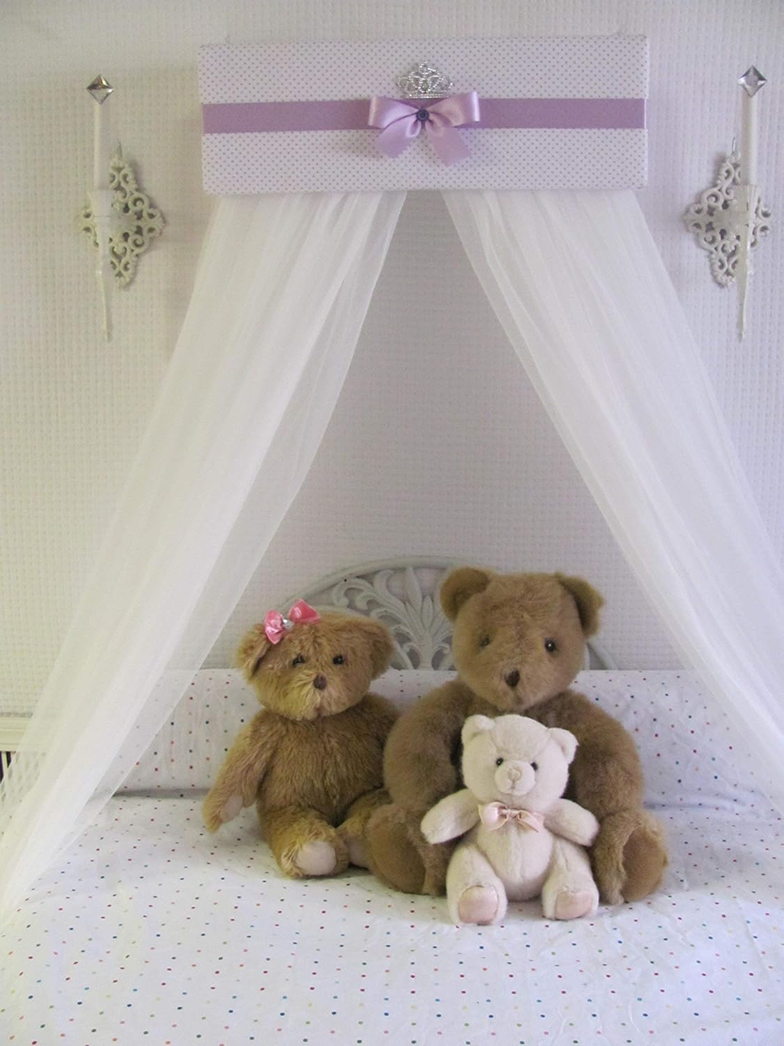 Amazon Com Bedroom Crown Crib Nursery Canopy Lavender