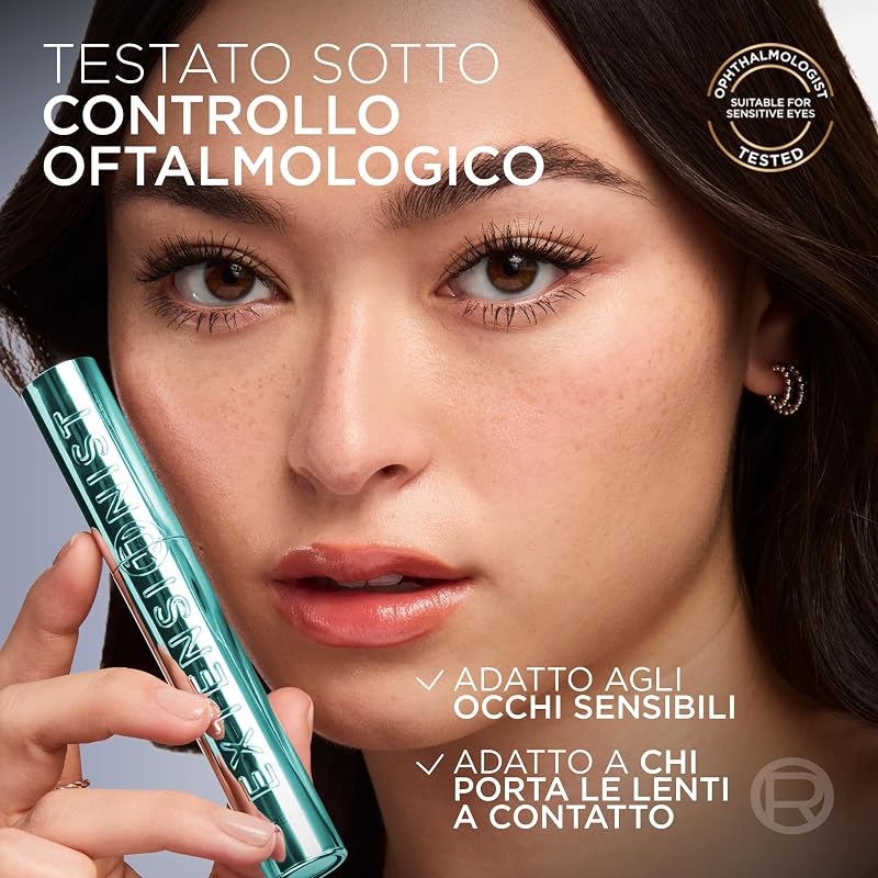 L'Oréal Paris Telescopic Extensionist Mascara Waterproof, Nero, 9,9 ml