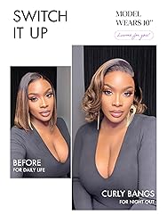 LUVME HAIR Bob Wig 100% Human Hair Wigs Glueless