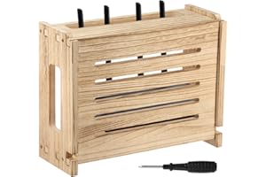 Wooden WiFi Router Storage Box hider, WiFi Router Box Hider, Wall Mount&Floor&Desktop, Modem Routers Storage Boxes Shelf for 