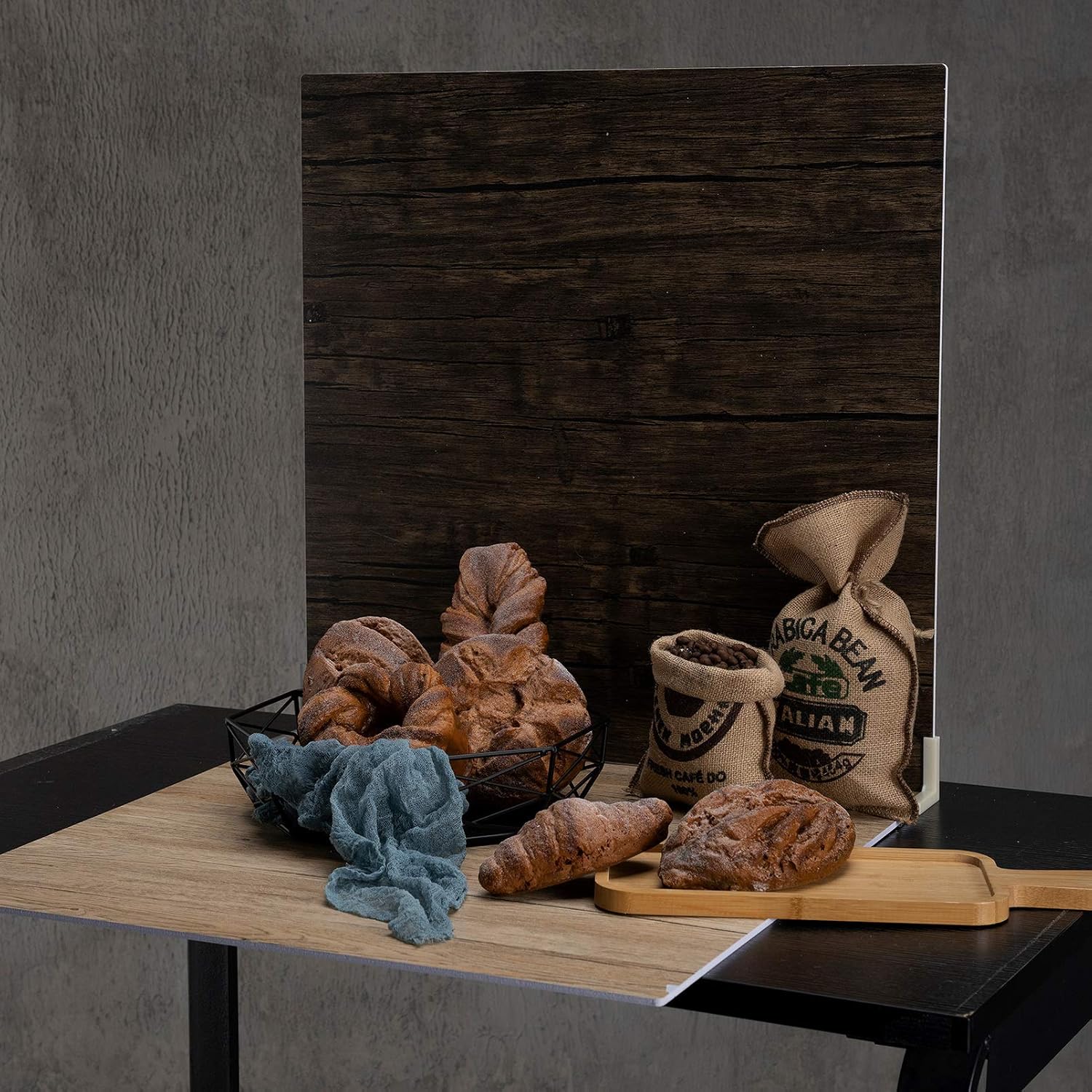 Selens 2Pcs Food Photography Backdrop Background Boards 60x60CM Product Photography Wood Texture Flat Lay Vertical Tabletop for Photo Studio Props Jewelry Cosmetics Table Desk Shooting - Image 3