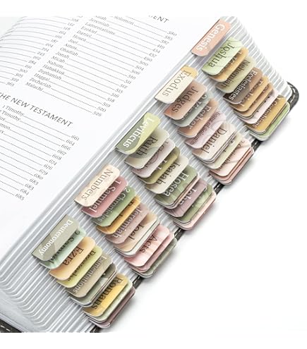 VANRA Onglets Bible Fee - Fournitures De Journal Biblique - Grand Iprié - 96 Onglets Au