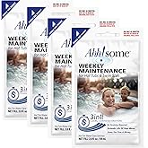 Triple-Action 3-in-1 Weekly Hot Tub Cleaner, Conditioner & Clarifier – Hot Tub Chemicals for Crystal Clear Water – Works on All Hot Tubs & Inflatable Spas – Made in USA – Veteran-Owned (4 Week Kit)
