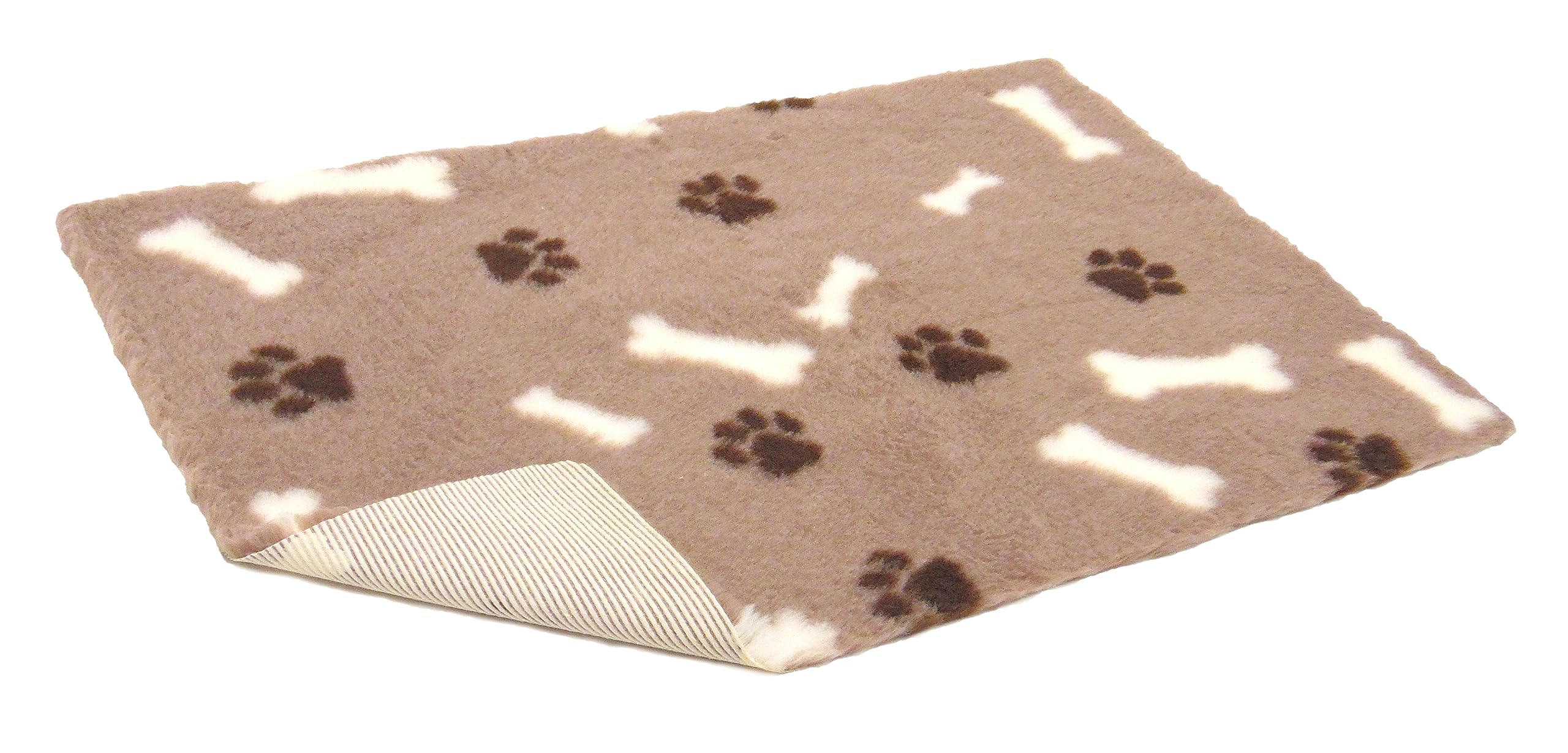 Vetbed Non-Slip Mink with Bones and Paws, 26 x 20-inch