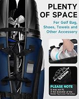 Findway Golf Travel Bag with Wheels 1680D ABS Hard Shell Blue view 5