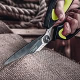 LIVINGO 10 Inch Scissors Titanium-Coated Blades Heavy Duty Precision Cutting view 5