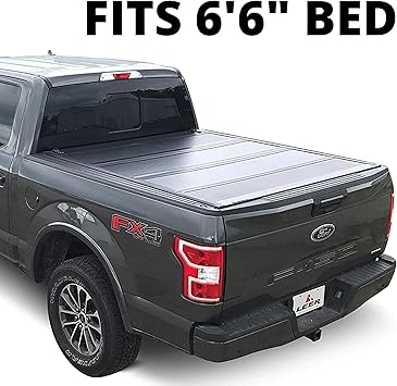 Amazon Com Leer Hf650m Fits 2015 Ford F 150 With 6 6 Ft Bed Hard Quad Folding Low Profile Tonneau Cover Sku 650169 Automotive