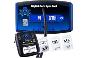 2-Channel - The Digi Sync™ Throttle Body & Digital Carb Sync Tool, Easy To Use & Accurate Carburetor Synchronizer, Vacuum Gauge Carburetor, Peaking Manometer, for Carbureted & Fuel-Injected Engines