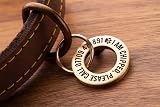 UKR Designs Solid Brass or Stainless Steel Dog ID Tag 3mm Deep Engraving view 2