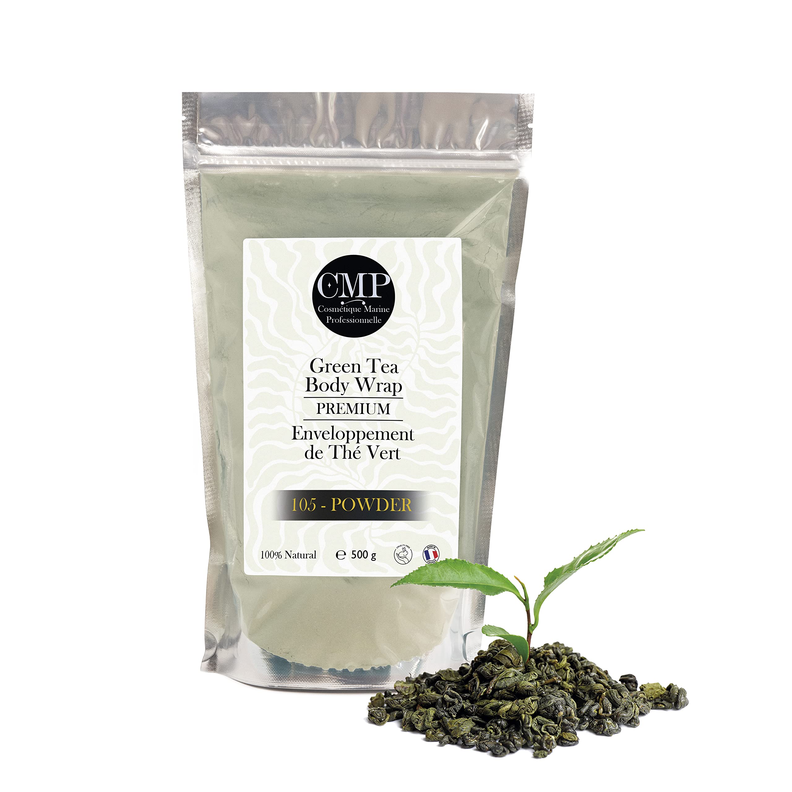 Firming and Slimming Body Wraps: Pregnancy Stretch Marks Slimming, Firming, Toning, Anticellulite. Professional Product for Beauty Salons, SPA and At Home Treatments 500 g (Slimming Green Tea)