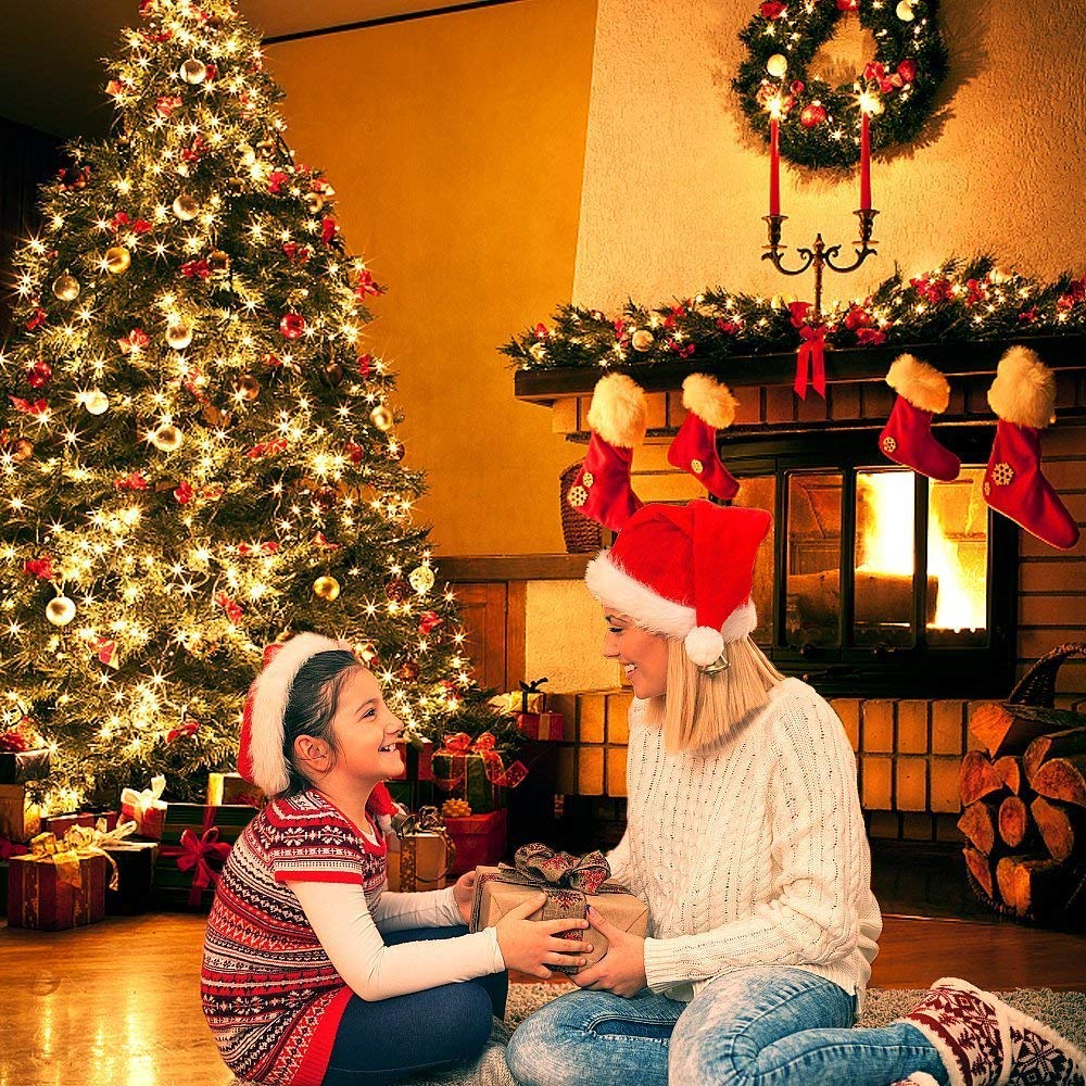 BOLWEO 9 Modes Battery Powered Christmas String Lights with Remote Timer, 5M/16.4Ft 66LEDs Warm White Fairy Copper Wire Lights for Indoor Outdoor Home Garden Christmas Tree Bedroom Decoration