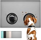 Conlun Dog Food Mat Silicone Anti-Slip Waterproof 48x30 cm S
