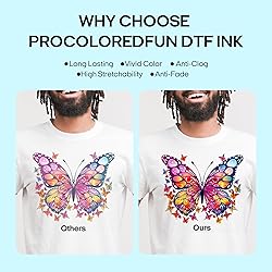 Procoloredfun DTF Transfer Printer Ink, 3000 ML